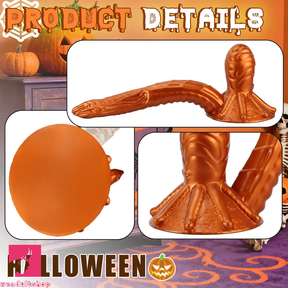 11.81in 17.7in Dual Ended Alien Anal Plug Soft Fantasy Dildo Anal Massage Dilator