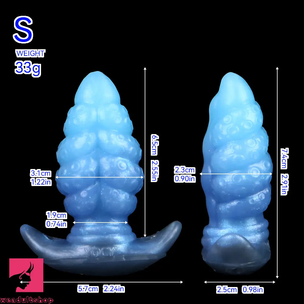 2.91in-9.05in Octopus Vibrating Anchor Dildo Anal Plug Wearable Mouth Gag