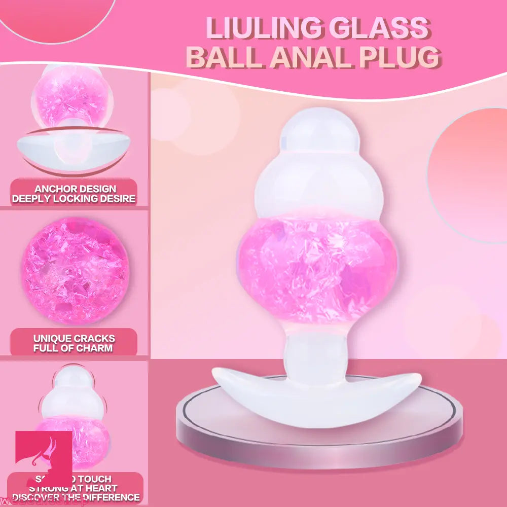 4.53in Luminous Silicone Anal Beads Dildo Anal Love Toy For Women Clit