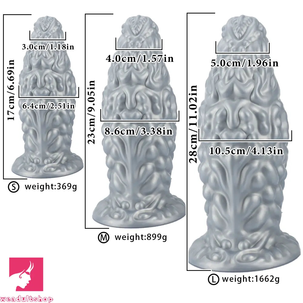 6.69in 9.05in 11.02in Fantasy Big Thick Butt Plug Dildo For Anal Love Massage