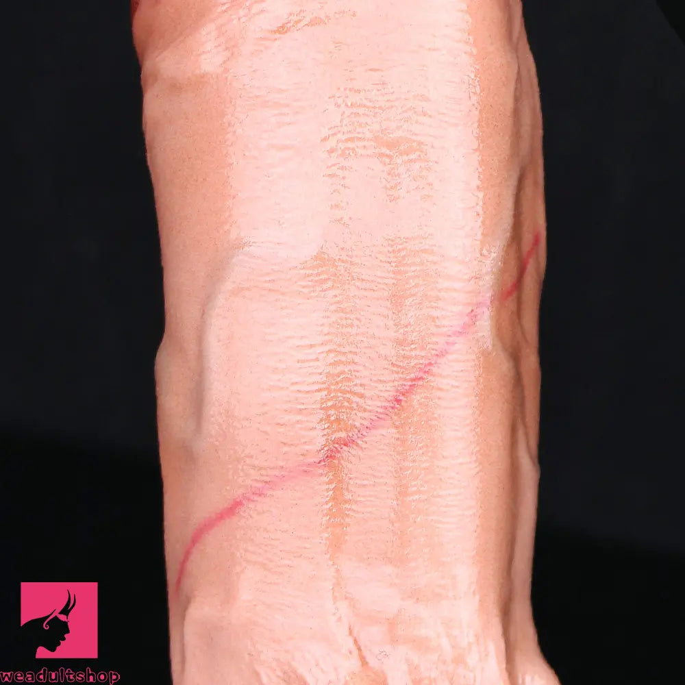 7.87in Inflatable Squirting Soft Silicone Woman Cock Dildo With Suction Cup