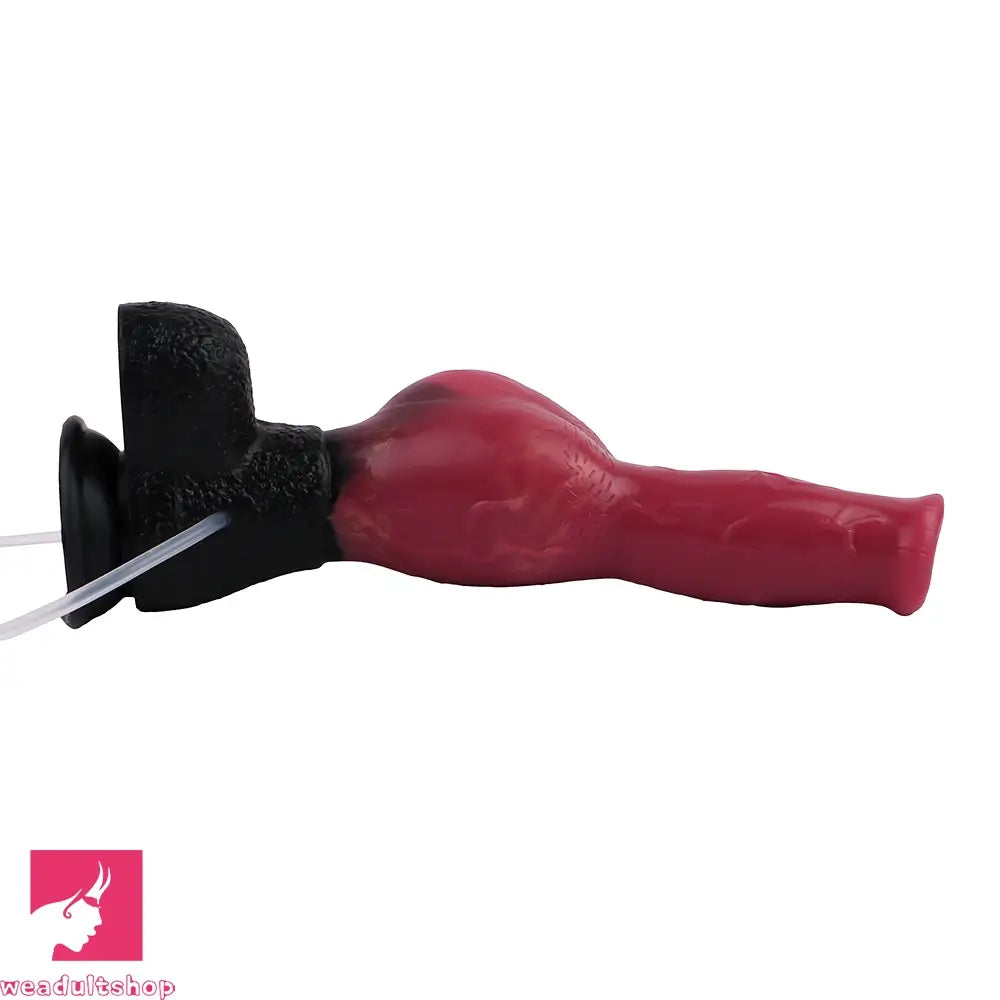 10.98in Dog Knot Ejaculating Inflatable Soft Silicone Dildo For Cock Sex