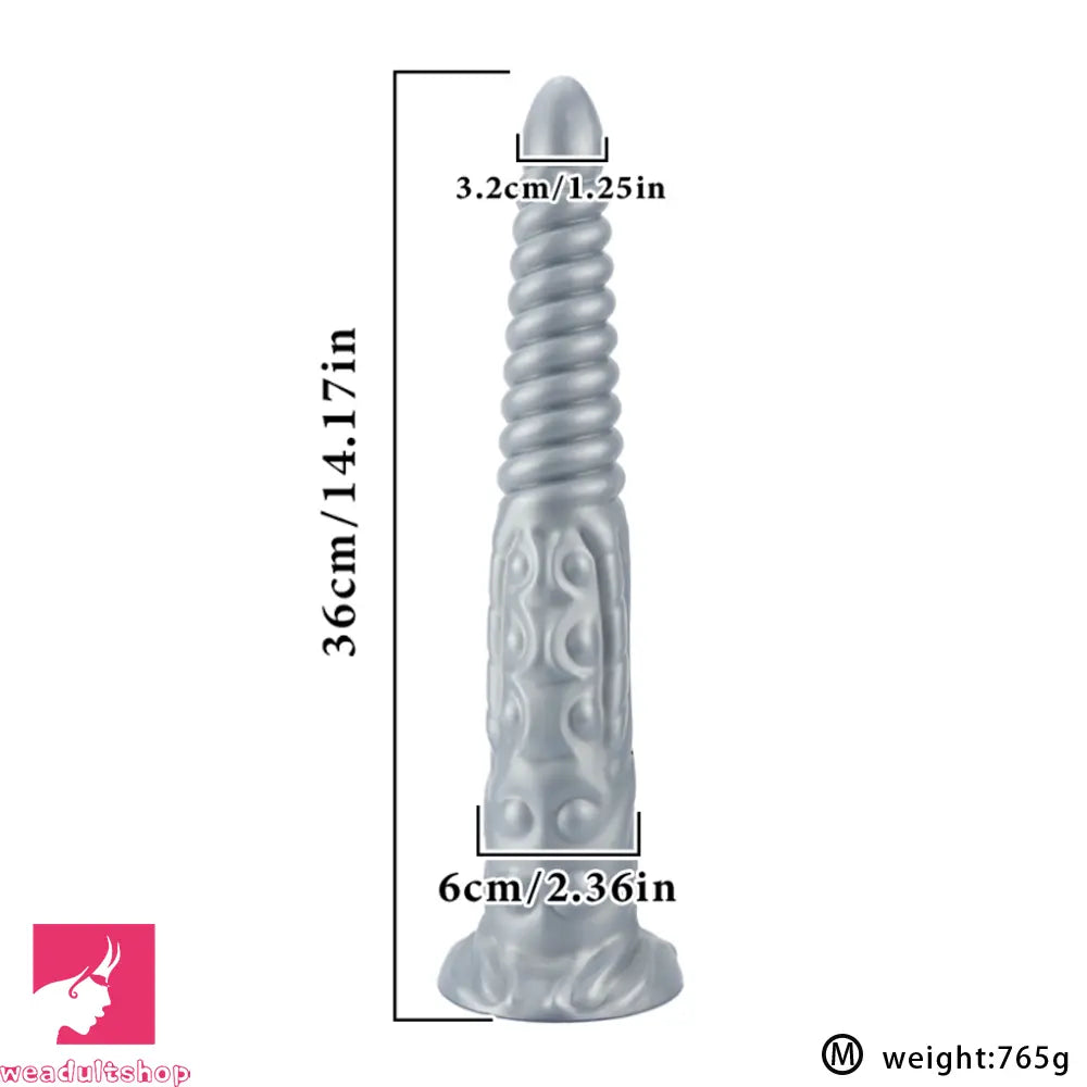 11.02in 14.17in 17.71in Tentacle Long Huge Fantasy Dildo Durable Manual Toy