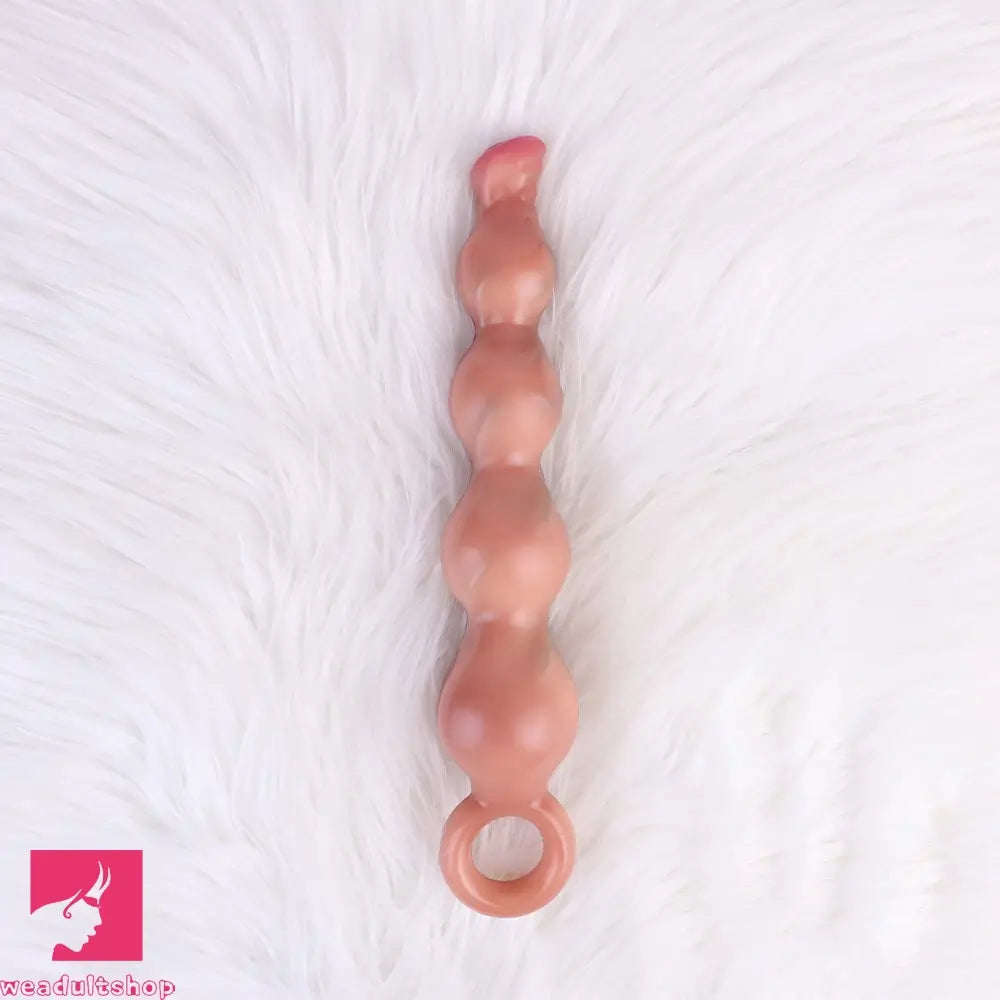 10.2in Big Vibrating Silicone Soft Pulling Beads Horse Dildo With 3 Motors