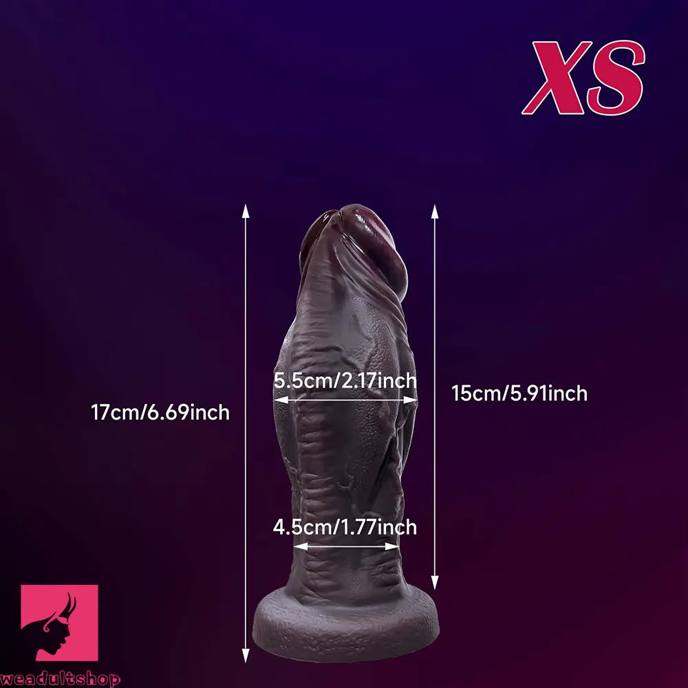 6.69in 8.66in 10.24in 11.42in 12.99in Thick Glans Real Veins Flirting Toy Dildo