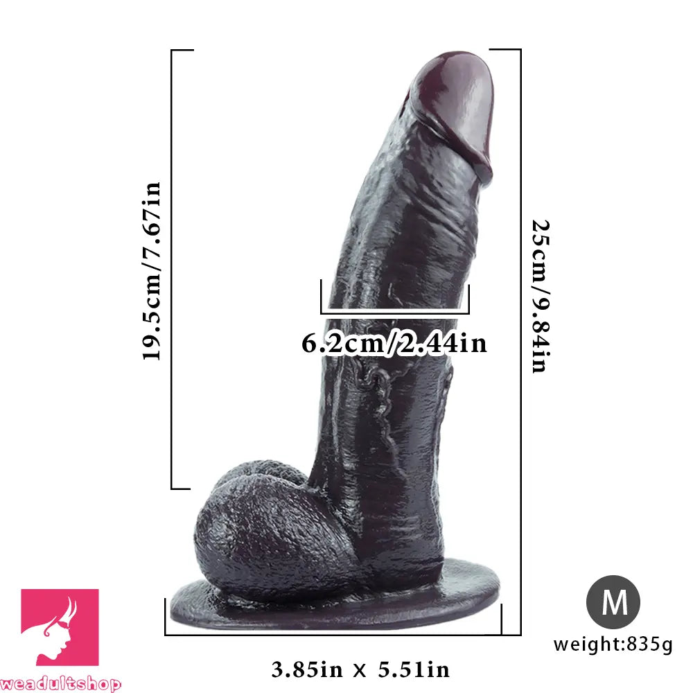 8.26in 9.84in 11in Realistic Feeling Silicone Big Soft And Bendable Anal Dildo