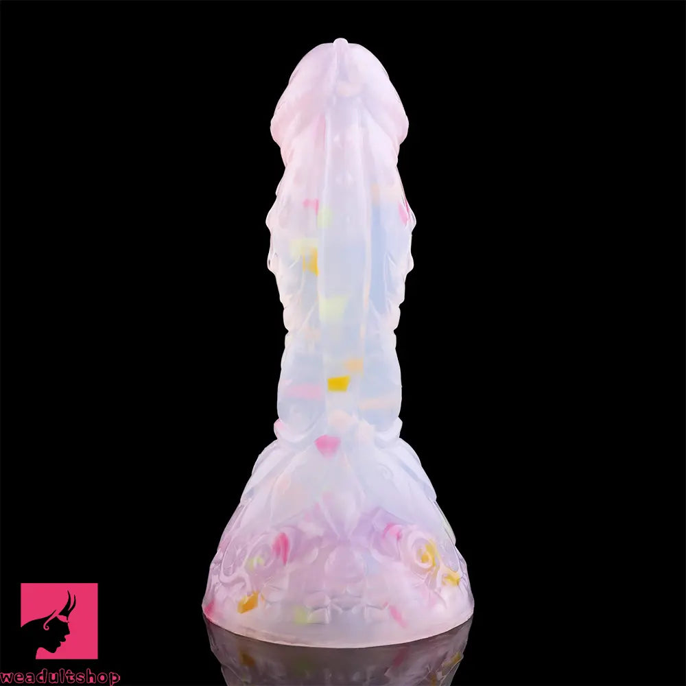 4.68in 5.9in 7.16in 8.26in Fantasy Spiked Silicone Soft Dildo With Key Chain