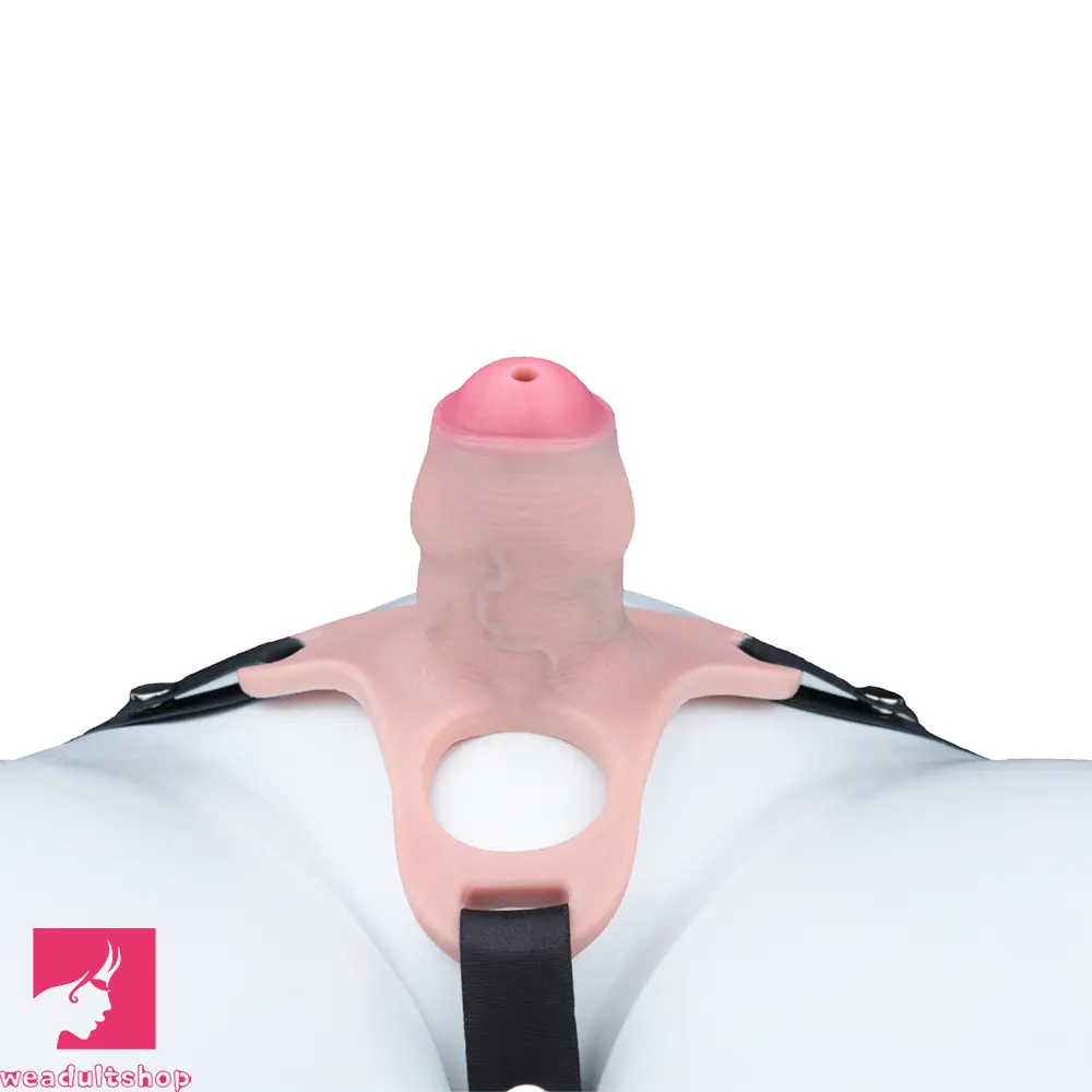 4.33in Strap on Chastity Dildo Wearable Realistic Cock Cage For Couples