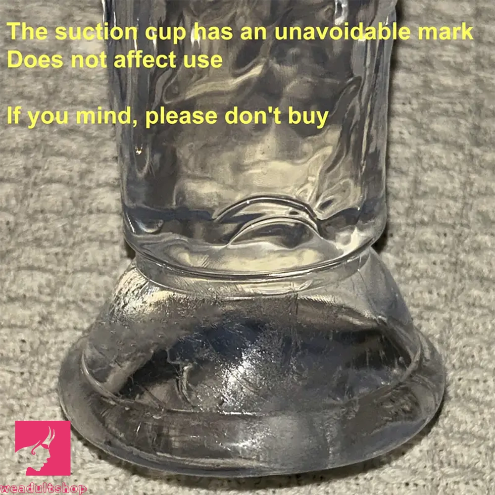 6.1in 6.7in 7.48in 8.26in 9.05in Soft Realistic Jelly Transparent Prostate Dildo