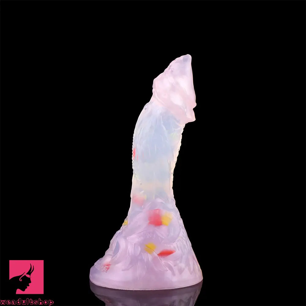 4.72in 5.9in 7.08in 8.66in Silicone Fantasy Soft Women Dildo With Key Chain