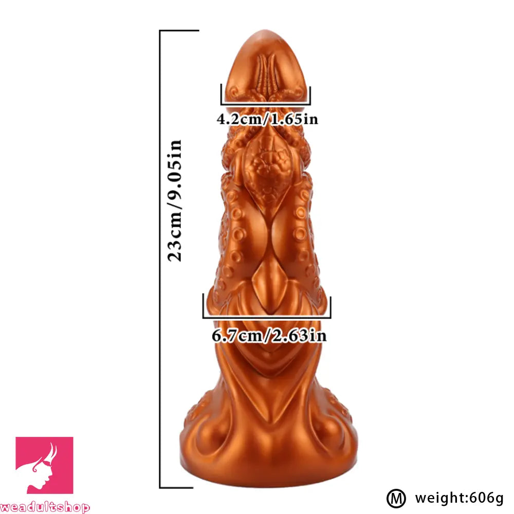 6.69in 9.05in 11.02in Dragon Tentacle Monster Silicone Butt Plug Solo Dildo