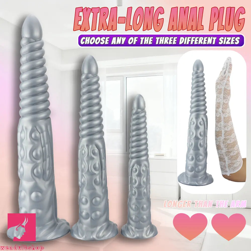11.02in 14.17in 17.71in Tentacle Long Huge Fantasy Dildo Durable Manual Toy