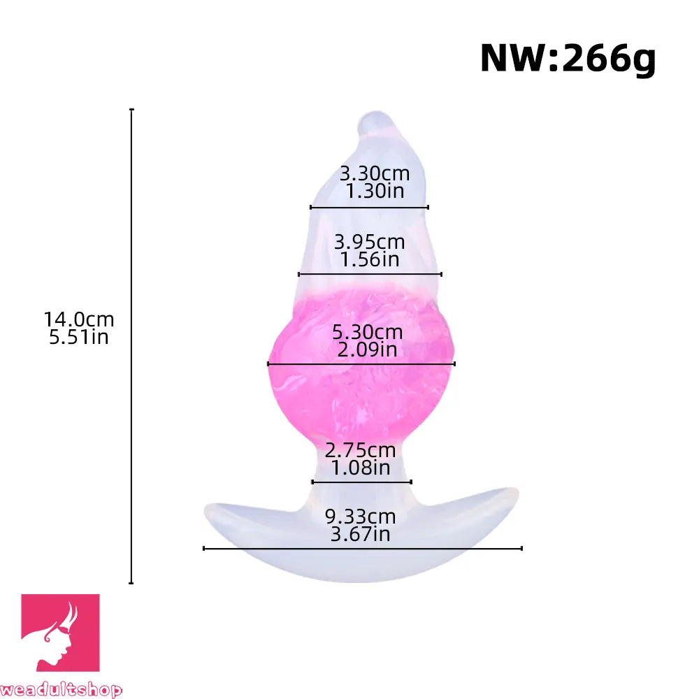 5.51in Luminous Silicone Anal Beads Dildo Anal Sex Toy For Women Sex