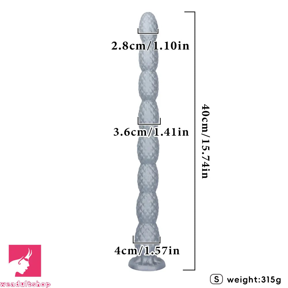 15.74in 23.62in Extra Long Whip Anal Plug Dildo Adult Male and Female Toy