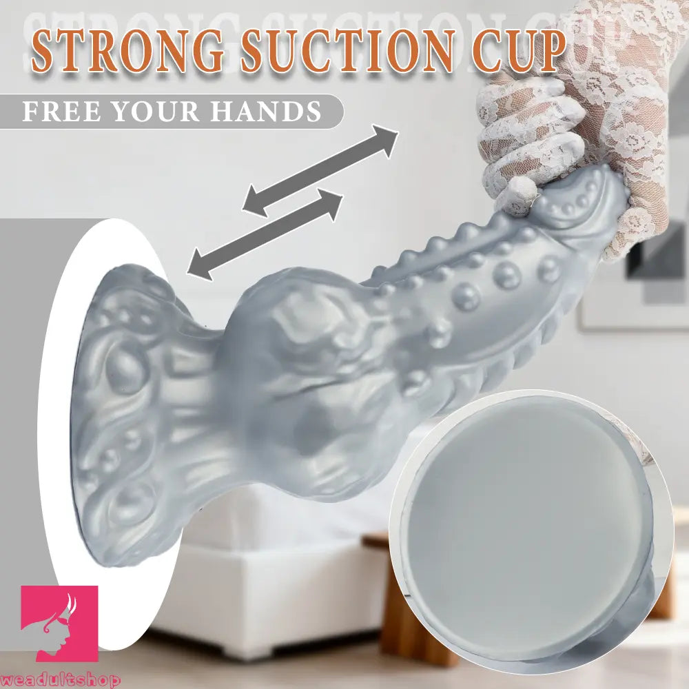 6.69in 8.66in 11.41in Spiked Tentacle Knot Silicone Big Comfortable Dildo