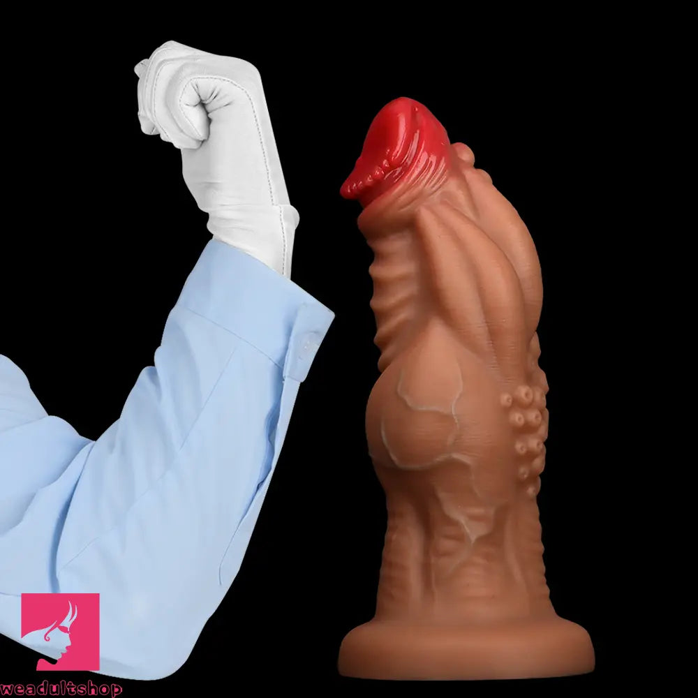 8.85in 9.64in 10.23in 11.41in 12.59in Odd-shaped Large Silicone Anal Dildo