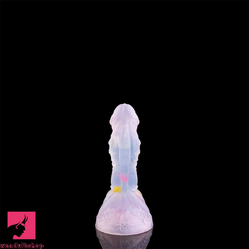 4.68in 5.9in 7.16in 8.26in Fantasy Spiked Silicone Soft Dildo With Key Chain