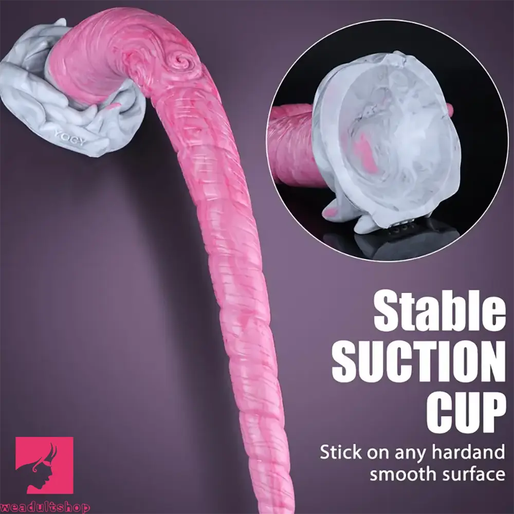 16.9in Unique Horn Elephant Fantasy Big Long Dildo For Suction Cup Play