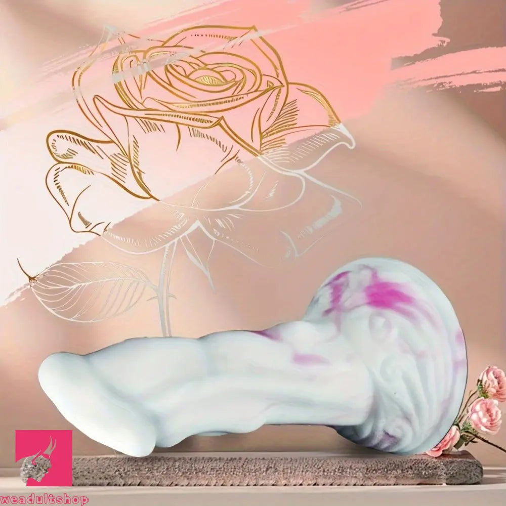 8.5in Dolphin Oversize Thickened Soft Double Density Silicone Dildo