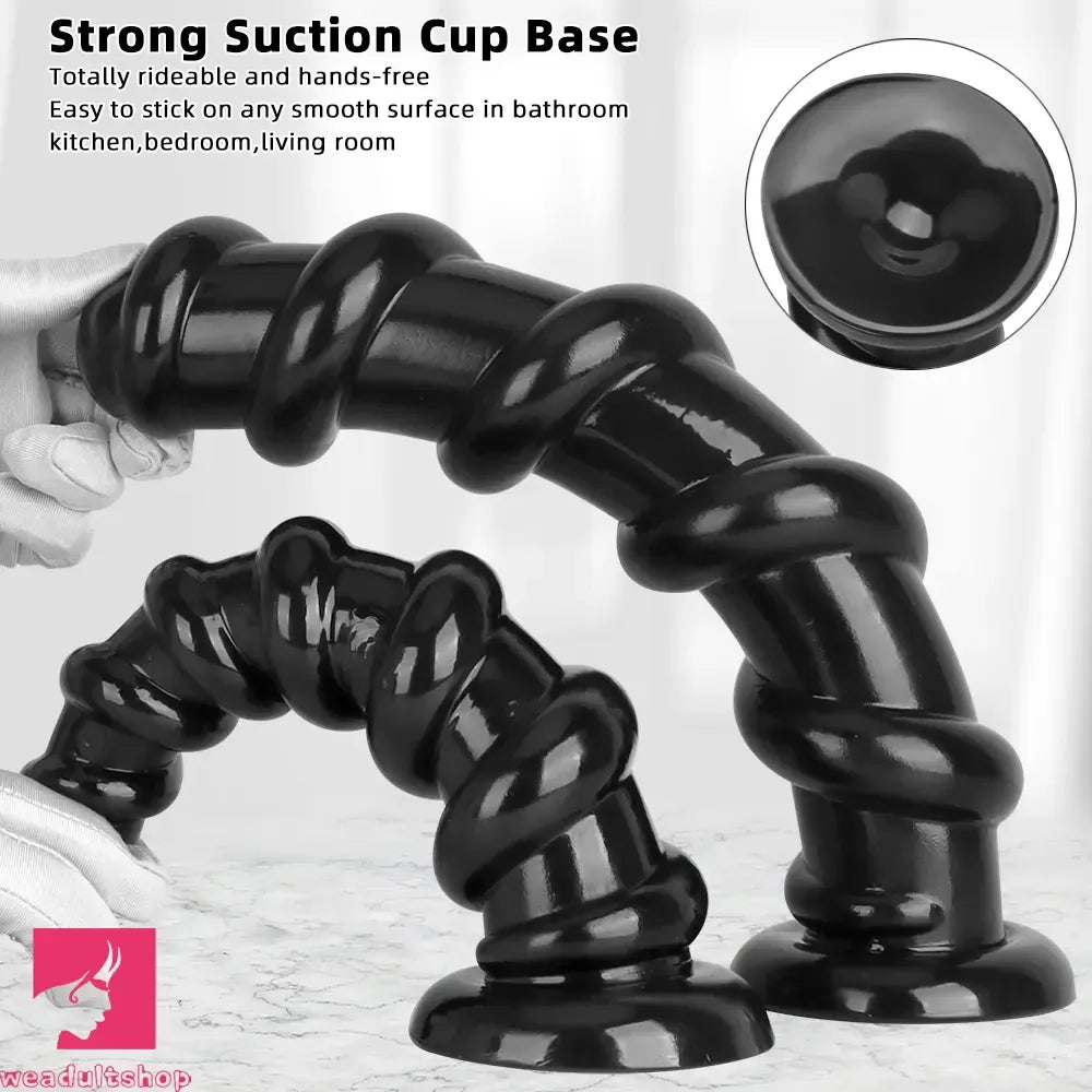 11.02in 13.18in Spiral PVC Big Anal Plug Dildo Adult Sex Toy For Sex Love