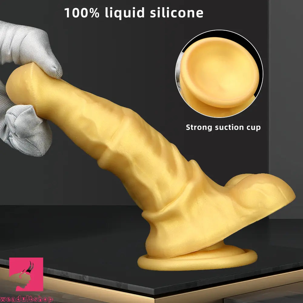 6.3in Small Horse Penis Orgasm Masturbator Silicone Soft Female Dildo