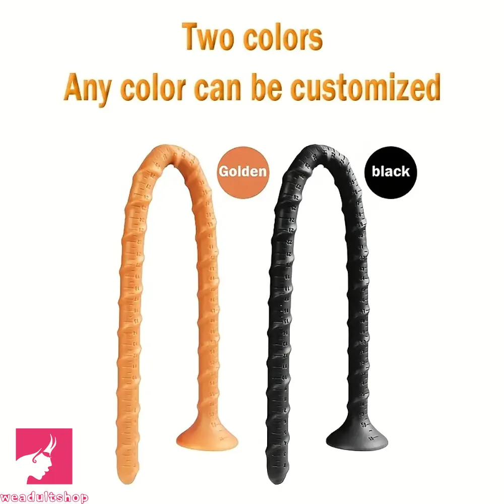 15.78in 19.28in 23.42in Extra-Long Silicone Male G Spot Dildo With Scale