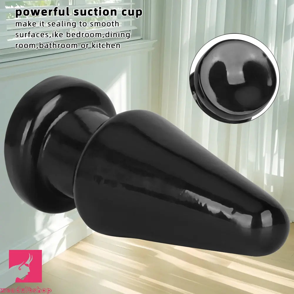 6.7in Black PVC Anal Plug Dildo For Woman Couples Masturbate Tough Sex
