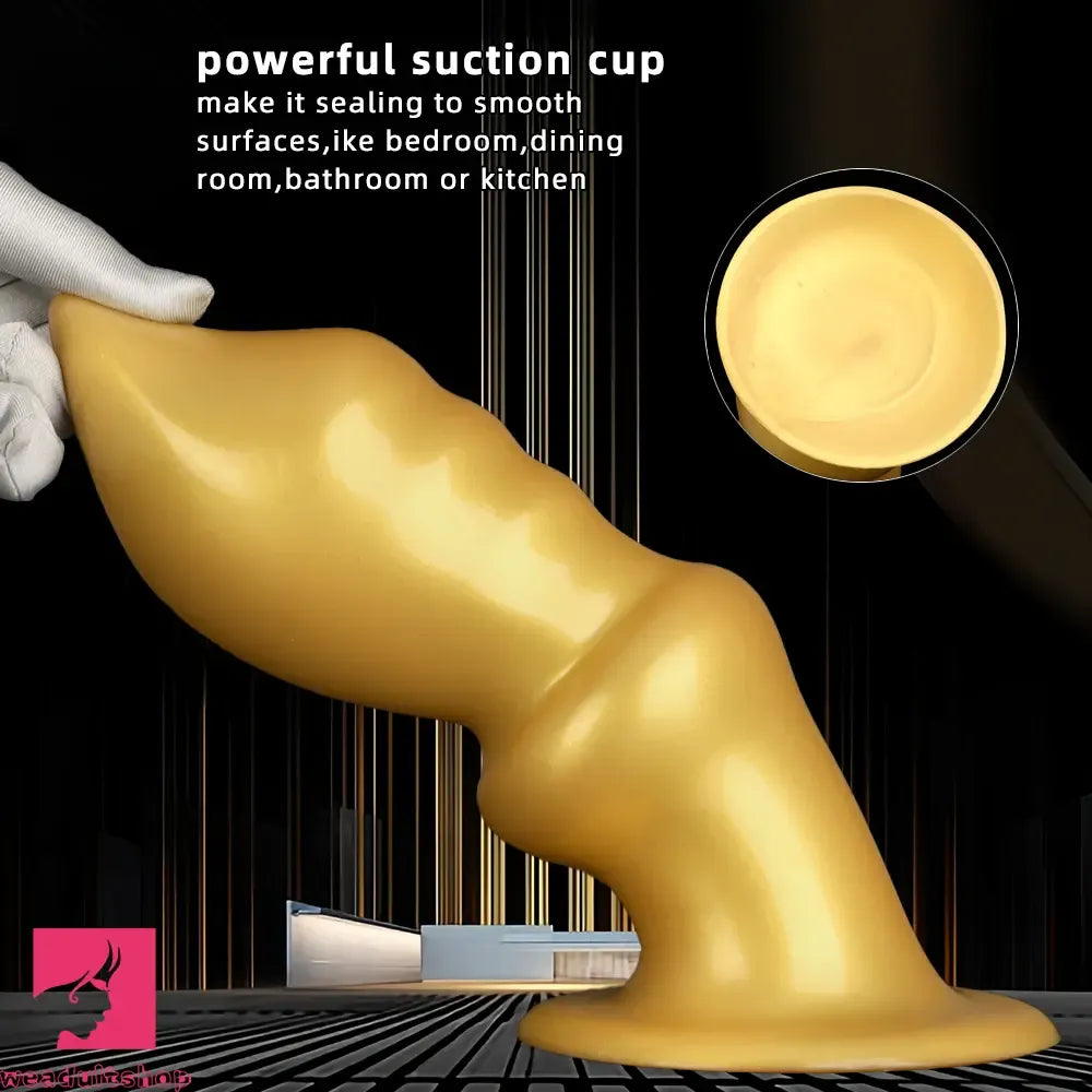 5.7in 8.26in 10.62in Liquid Silicone Sword Soft Anal Dilation Cock Dildo