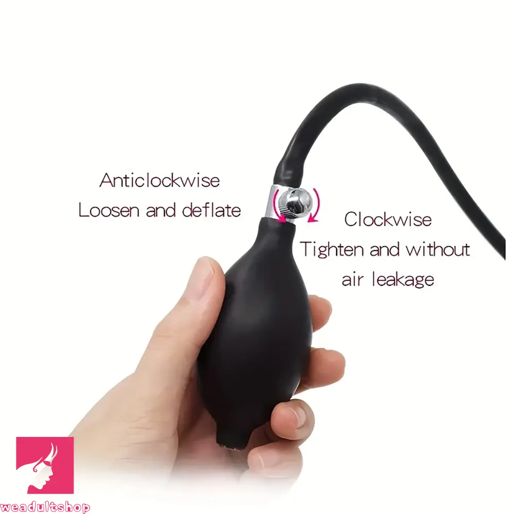 3.35in Silicone Mouth Gag Complete BDSM Sex Toy Inflatable Dildo Mouth Gag