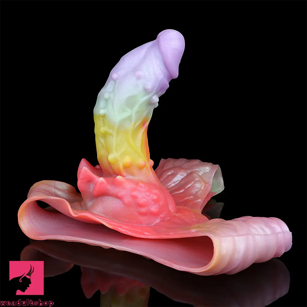 9.37in Spiked Odd Monster Strap on Dildo Silicone Soft Hollow Cock Dildo