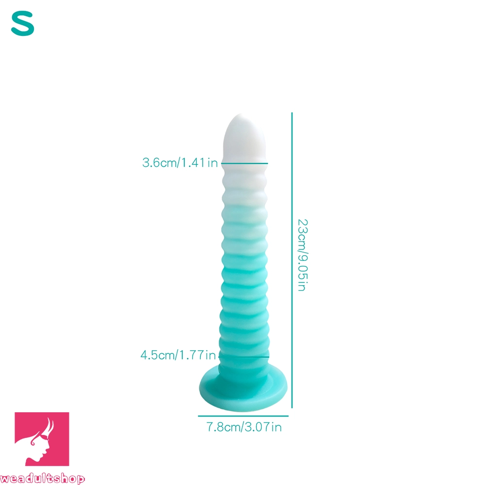 6.69in 9.05in 11in 13.1in Big Silicone Luminous Butt Plug Dildo For Prostate