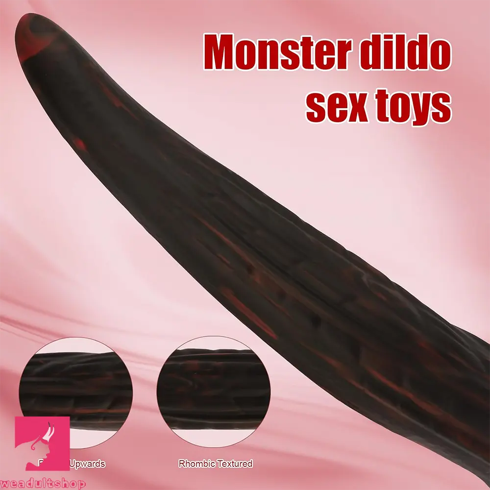 14.5in Fantasy Monster Huge Silicone Soft Dildo For Women Men Massager