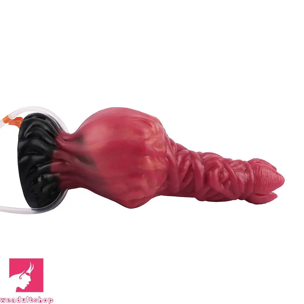 8.03in Ejaculating Inflatable Big Silicone Soft Fantasy Odd Creature Dildo