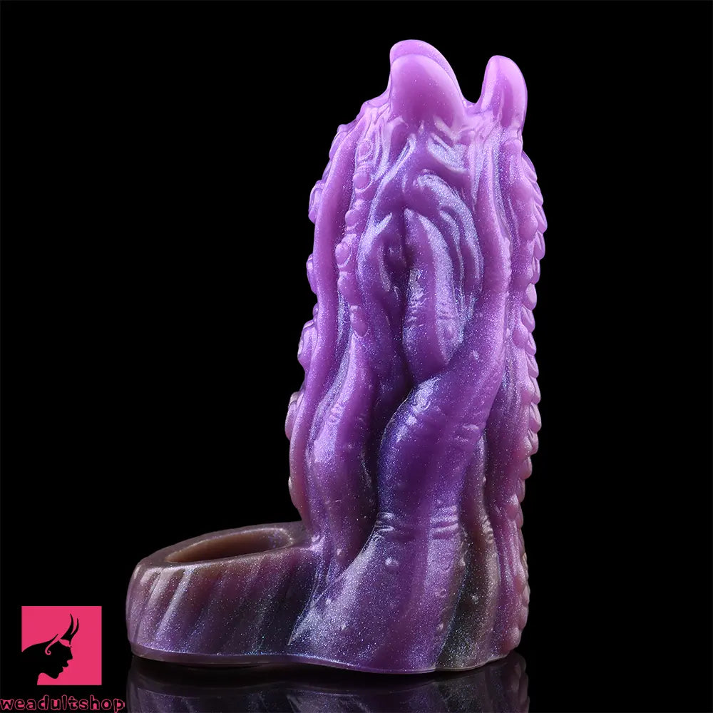 5.19in Dragon Tentacle Spiked Cock Creature Fantasy Hollow Dildo Sleeve