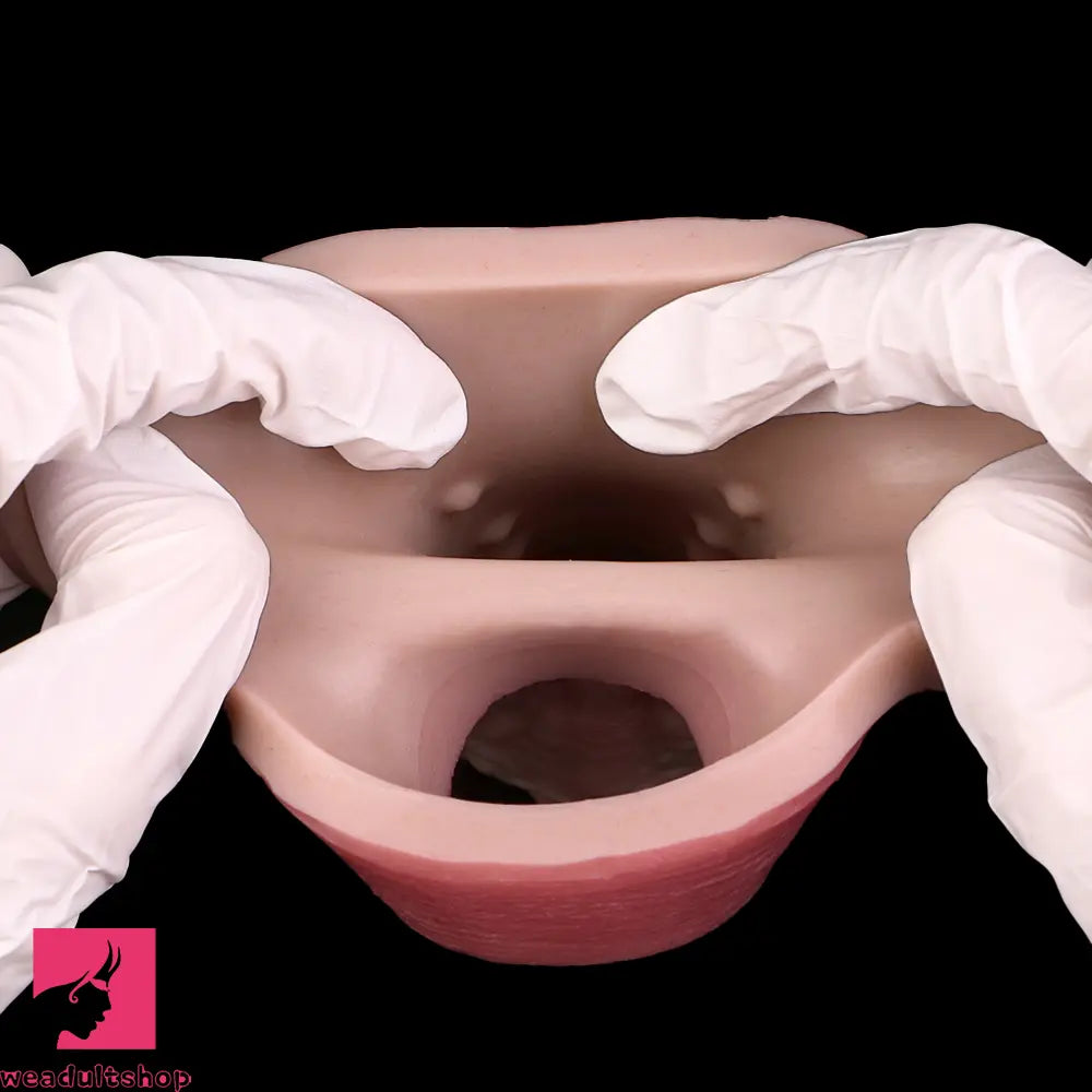 7.56in Lifelike Blue Veins Hollow Dildo Cock Sleeve With Cock Ring For Sex