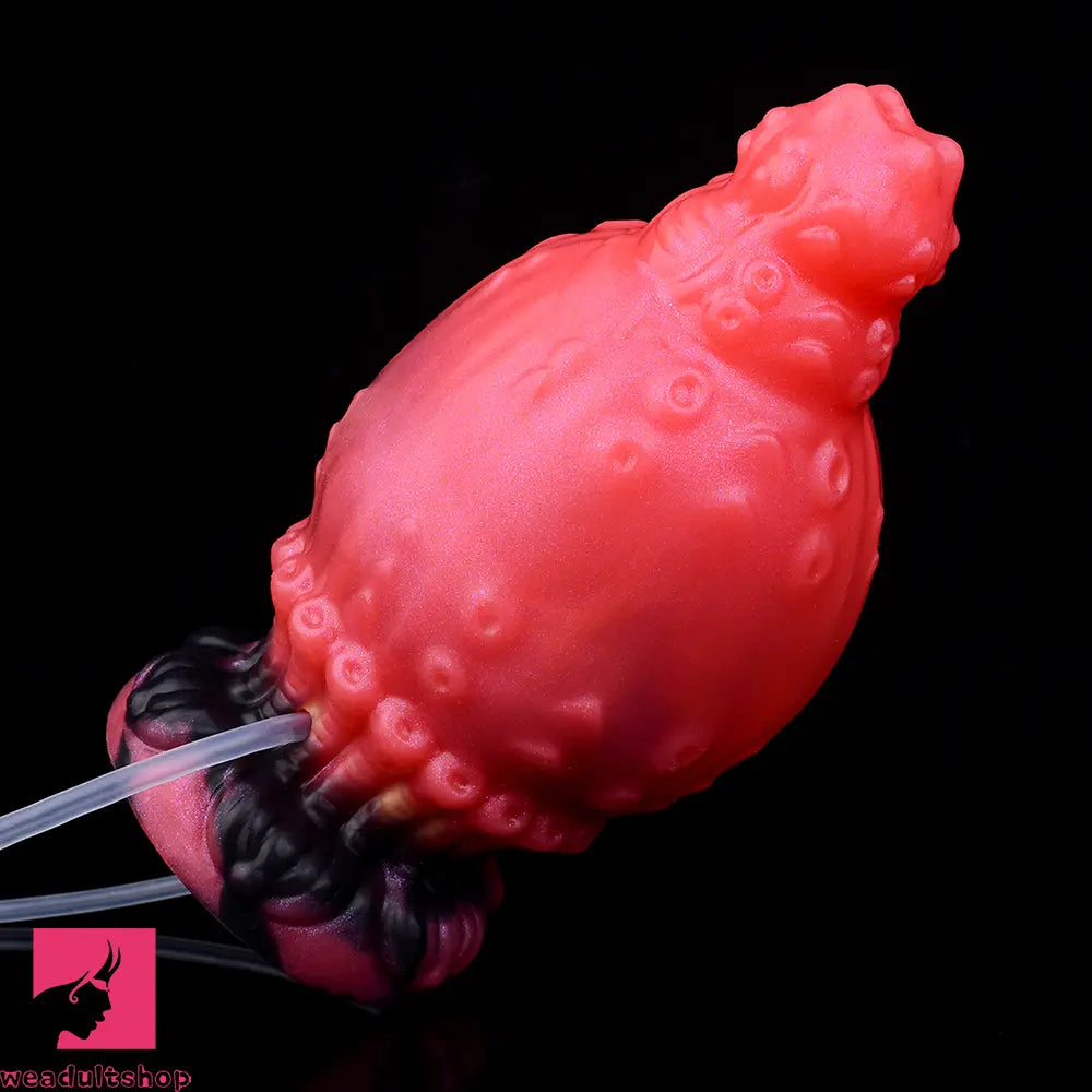 5.83in Fantasy Odd Silicone Soft Inflatable Spraying Water Dildo Butt Plug