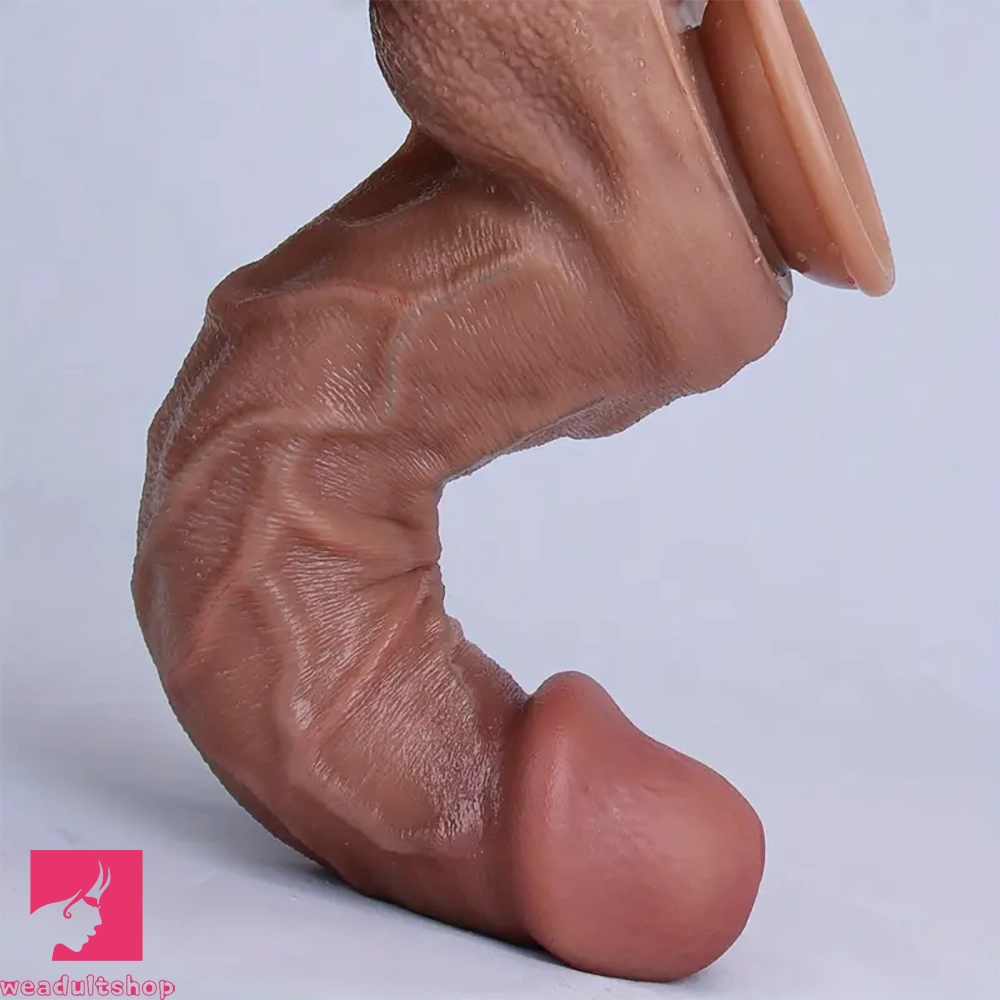 11.8in Thick Realistic Veins Huge Soft Dildo Double-layer Prostate Massage