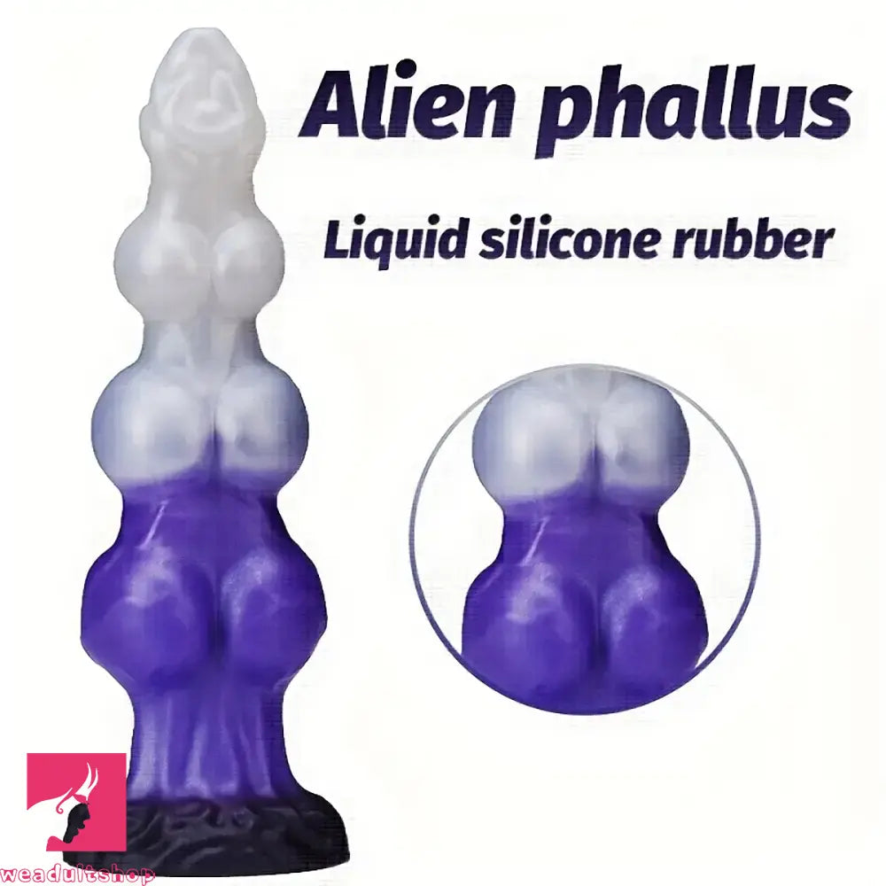 7.48in 8.85in 10.62in Fantasy 3 Dog Knots Wide Cylindrical Odd G-spot Dildo