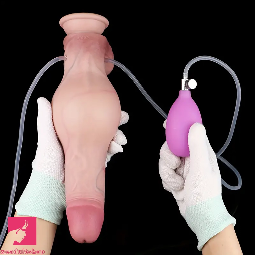 9.44in Realistic Dildo Inflatable Ejaculating Penis Huge Prostate Massager