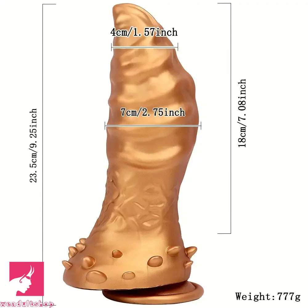 9.25in Liquid Silicone Anal Butt Plug Fat Toy Ultral Soft Anal Thick Dildo