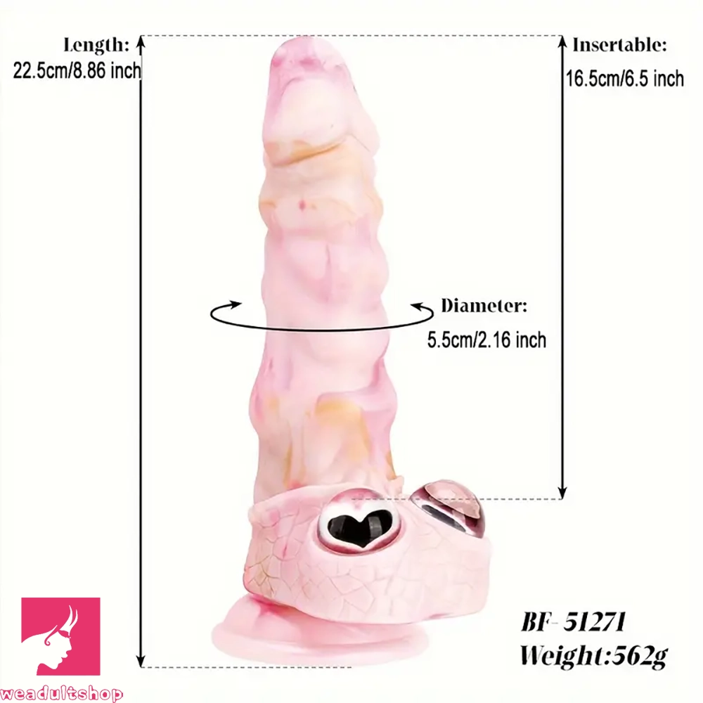 8.86in Realistic Silicone Big Fantasy Dildo Adult Sex Toy Prostate Massage