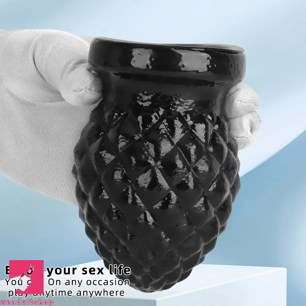 2.95in 4.52in Newbie Black PVC Cock Suction Cup Mini Anal Plug Dildo