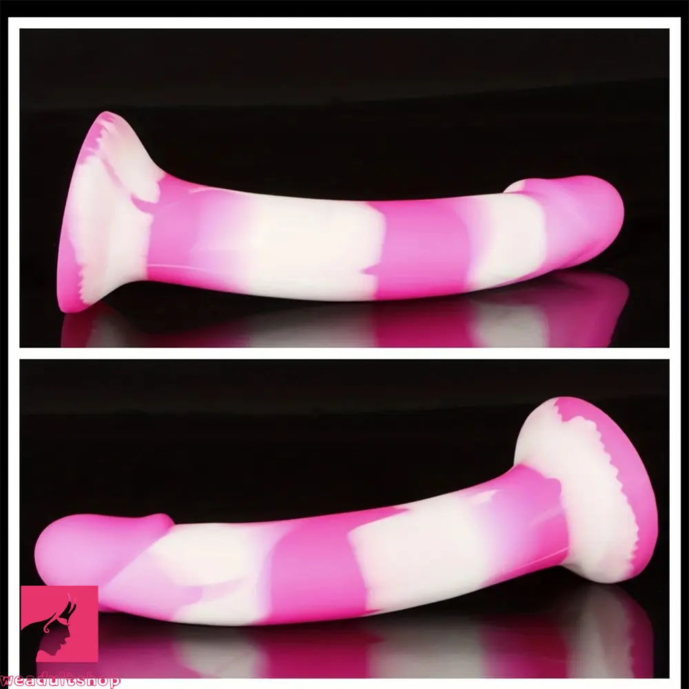 8.66in Three Styles Silicone Glow In Dark Jelly Dildo Sex Toy For Adults