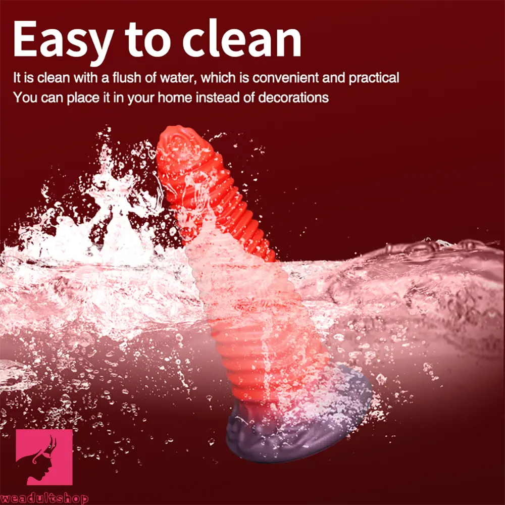 8.66in Fantasy Silicone Soft Big Dildo Female Soft Silicone Anal Odd Dildo