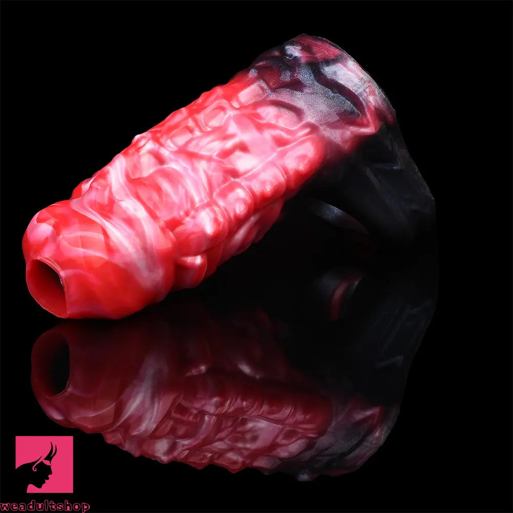 5.82in Weird Floppy Hollow Dildo Built-in keel Vibration Remote Penis Sleeve