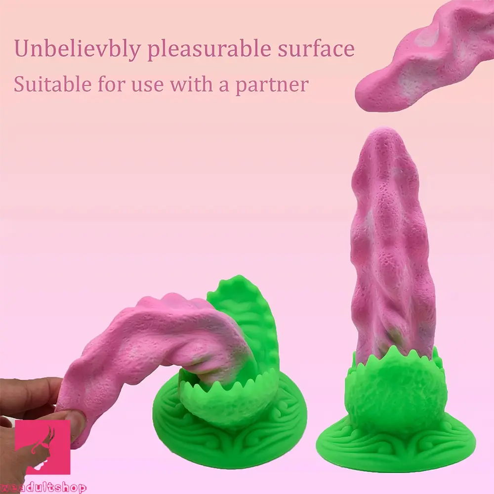 7.48in Small Glans Thick Realistic Fantasy Odd Dildo With Strong Suction Cup