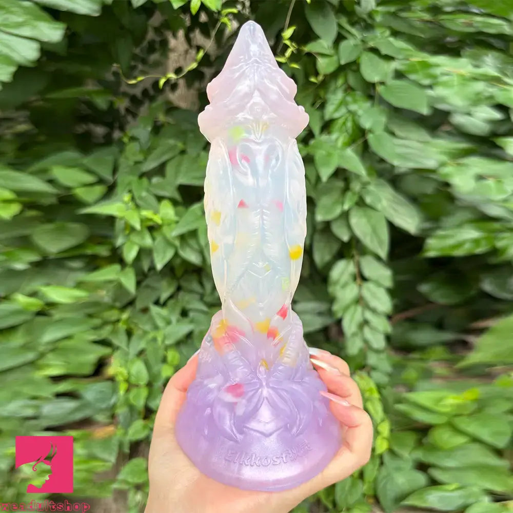 4.72in 5.9in 7.08in 8.66in Silicone Fantasy Soft Women Dildo With Key Chain