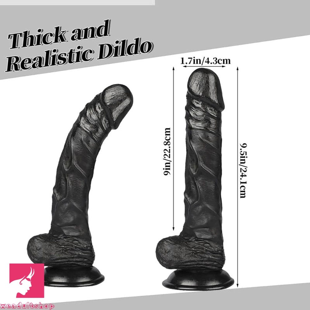 10in Huge Penis Soft Real Skin Big Suction Cup Dildo Sex Toy For Lesbian