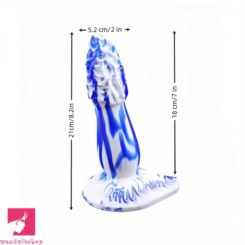 8.2in Realistic Fantasy Dildo For Hands-free Sex Flexible Shaft Testicles