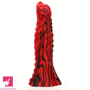 8.66in Thick Silicone Anal Plug Fantasy Dildo With Suction Cup Clit Toy